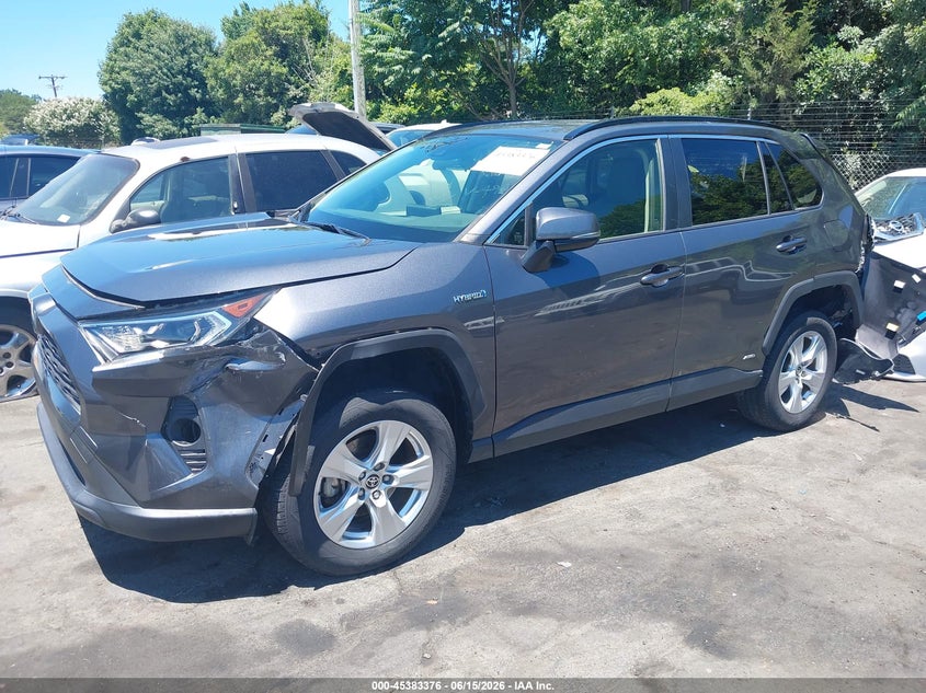 2021 Toyota Rav 4 VIN JTMRWRFV6MD134961 IAAI salvage auction — REAR END, Salvage Title, sold $6,800 on 2026-07-23 (photo 2)