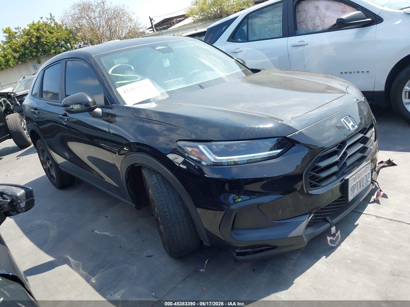 2025 Honda Hr-v VIN 3CZRZ1H59SM726131 IAAI salvage auction — LEFT FRONT, Salvage Title, sold $6,800 on 2026-07-29 (photo 1)