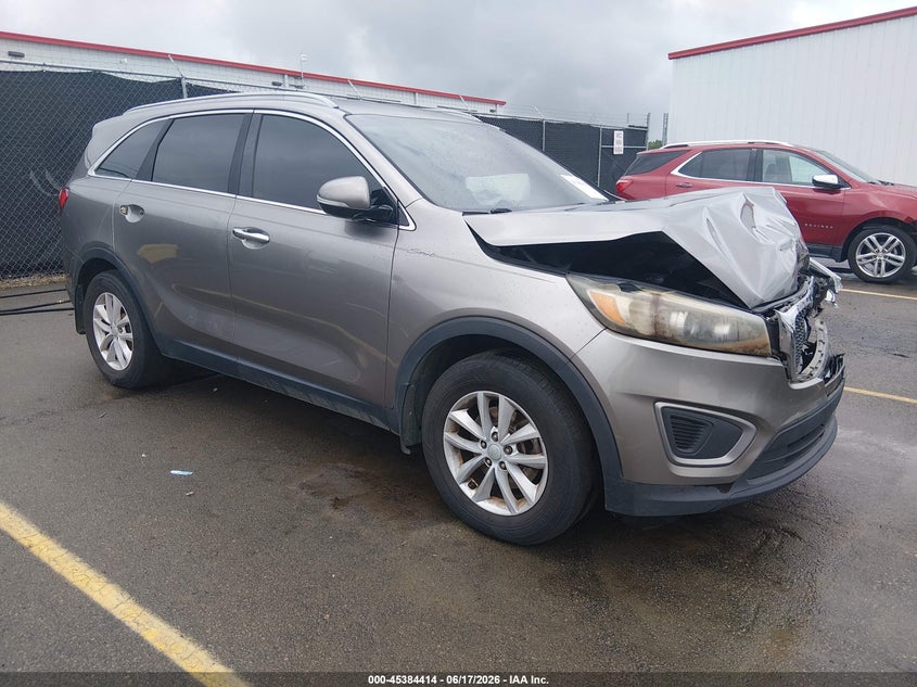 2016 Kia Sorento VIN 5XYPG4A38GG114813 IAAI salvage auction — FRONT END, Salvage (South Carolina), sold $1,150 on 2026-07-18 (photo 1)