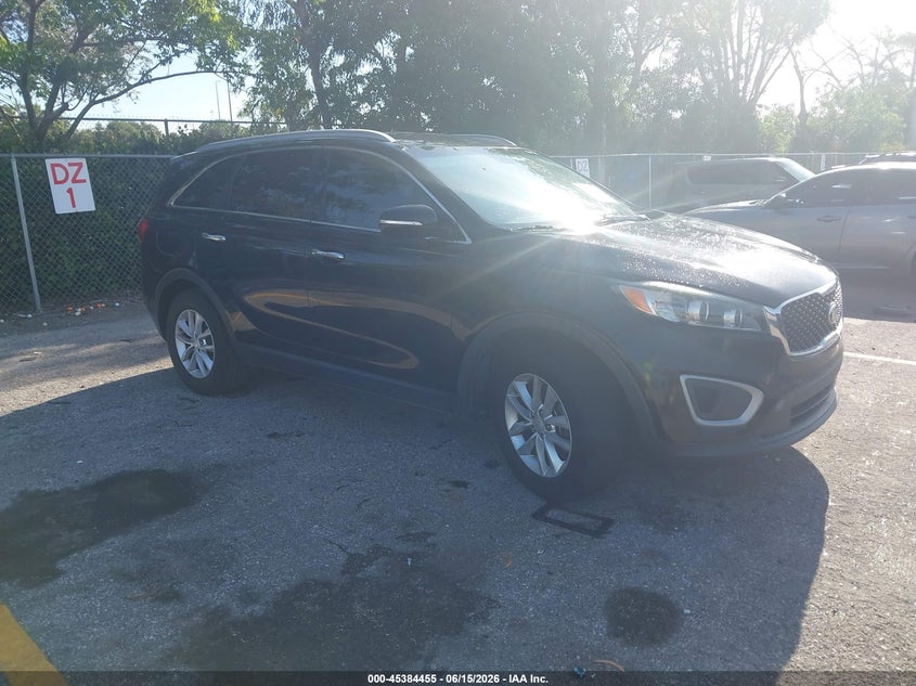 2018 Kia Sorento VIN 5XYPG4A36JG375414 IAAI salvage auction — REAR END, Rebuildable (Florida), sold $2,550 on 2026-07-13 (photo 1)