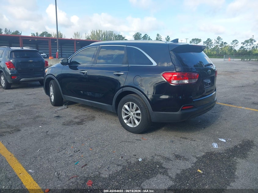 2018 Kia Sorento VIN 5XYPG4A36JG375414 IAAI salvage auction — REAR END, Rebuildable (Florida), sold $2,550 on 2026-07-13 (photo 3)