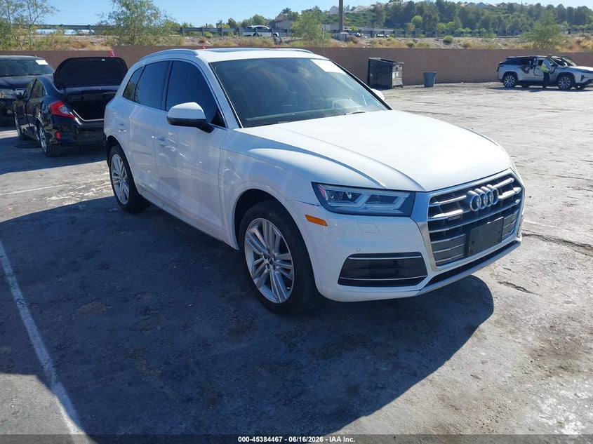 2019 Audi Q5 VIN WA1BNAFY8K2040972 IAAI salvage auction — REAR END, Salvage (California), sold $10,100 on 2026-07-09 (photo 1)