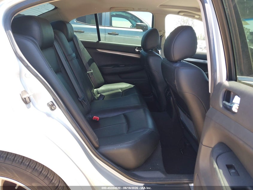 2011 Infiniti G25 VIN JN1DV6AP5BM830375 IAAI salvage auction — REAR END, Salvage (California), sold $1,125 on 2026-07-15 (photo 8)