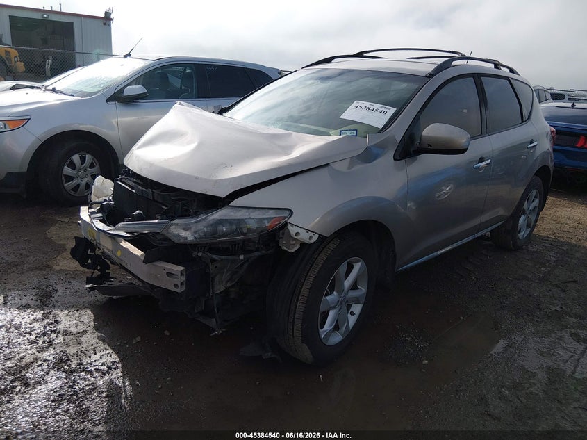 2010 Nissan Murano VIN JN8AZ1MU0AW003500 IAAI salvage auction — FRONT END, Salvage (Texas), sold $300 on 2026-07-24 (photo 2)