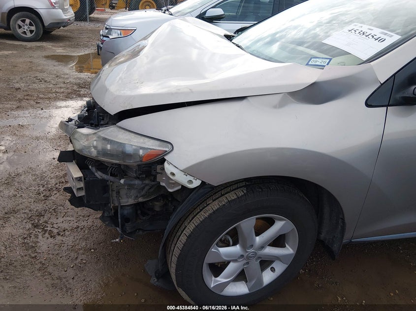 2010 Nissan Murano VIN JN8AZ1MU0AW003500 IAAI salvage auction — FRONT END, Salvage (Texas), sold $300 on 2026-07-24 (photo 6)