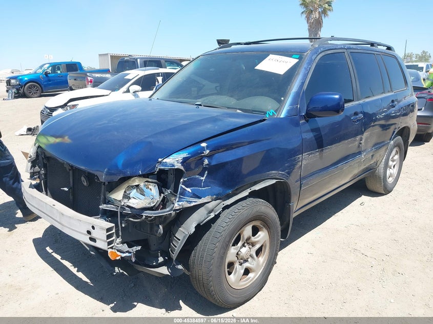 2006 Toyota Highlander VIN JTEGD21A360138416 IAAI salvage auction — FRONT END, Salvage (California), sold $275 on 2026-07-29 (photo 2)