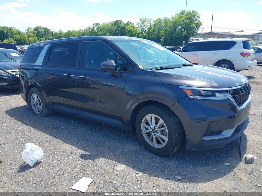 2022 Kia Carnival VIN KNDNB4H33N6185008 IAAI salvage auction — THEFT, Clear (Tennessee), sold $10,600 on 2026-07-16 (photo 1)
