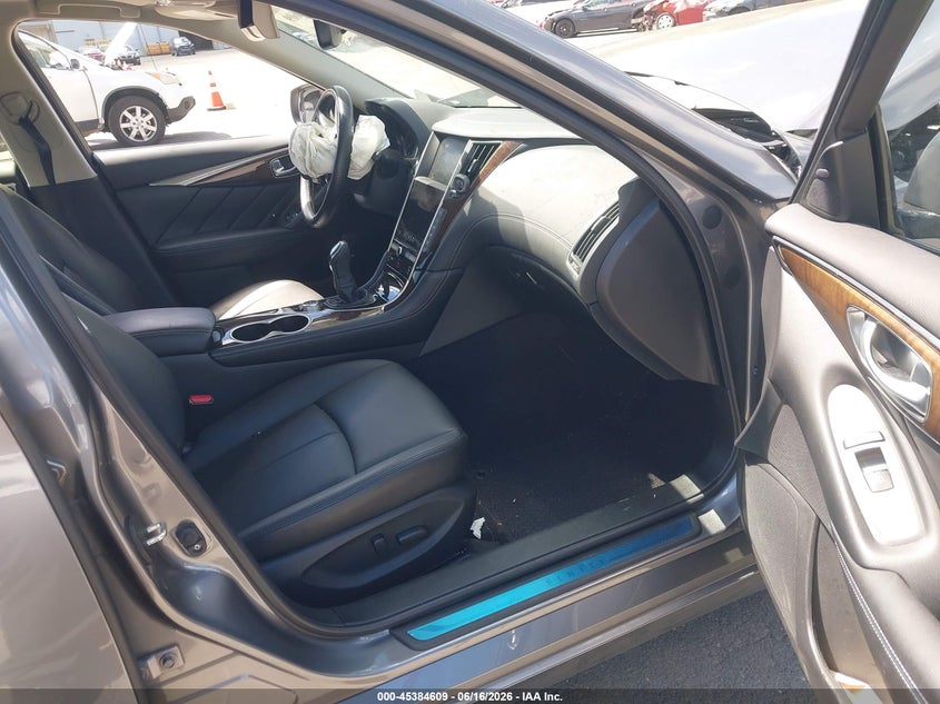 2019 Infiniti Q50 VIN JN1EV7ARXKM555100 IAAI salvage auction — FRONT END, Salvage (Connecticut), sold $1,750 on 2026-07-23 (photo 5)