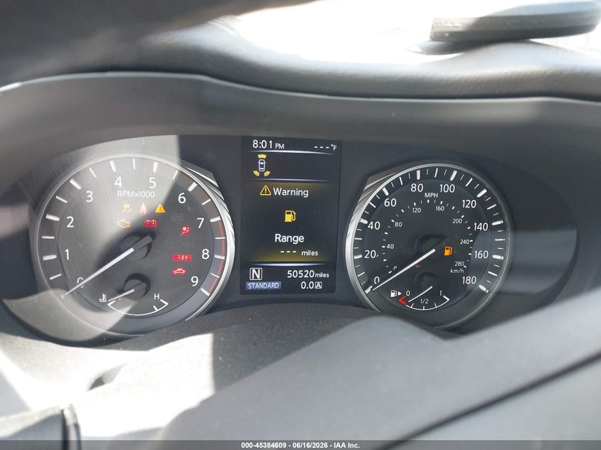 2019 Infiniti Q50 VIN JN1EV7ARXKM555100 IAAI salvage auction — FRONT END, Salvage (Connecticut), sold $1,750 on 2026-07-23 (photo 7)
