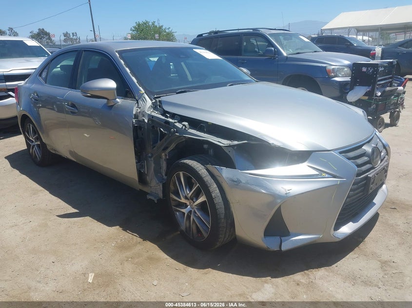 2020 Lexus Is VIN JTHAA1D29L5105774 IAAI salvage auction — RIGHT FRONT, Salvage (California), sold $9,650 on 2026-07-29 (photo 1)