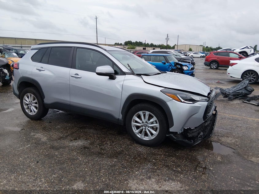 2023 Toyota Corolla cross VIN 7MUCAAAGXPV045777 IAAI salvage auction — FRONT END, Original (Texas), sold $8,950 on 2026-09-03 (photo 1)