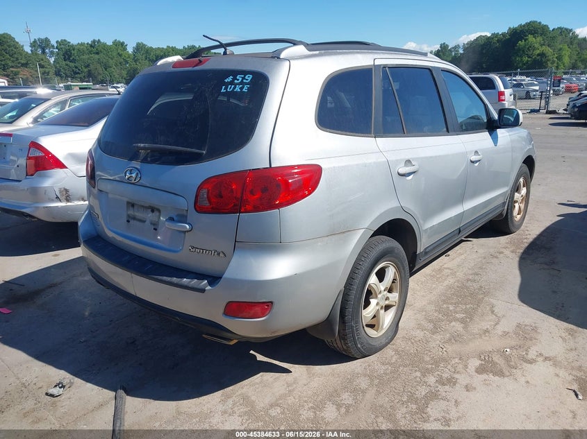2007 Hyundai Santa fe VIN KM8SG13D07U136684 IAAI salvage auction — NORMAL WEAR, Clear (South Carolina), sold $775 on 2026-07-13 (photo 4)