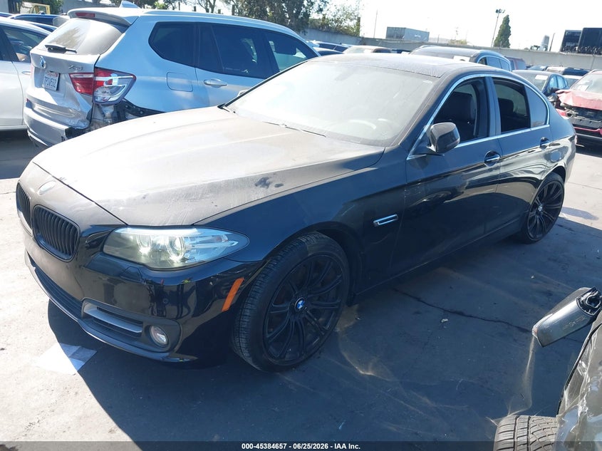 2015 BMW 5er VIN WBA5A5C56FD522167 IAAI salvage auction — LEFT REAR, Salvage Title, sold $1,950 on 2026-07-15 (photo 2)