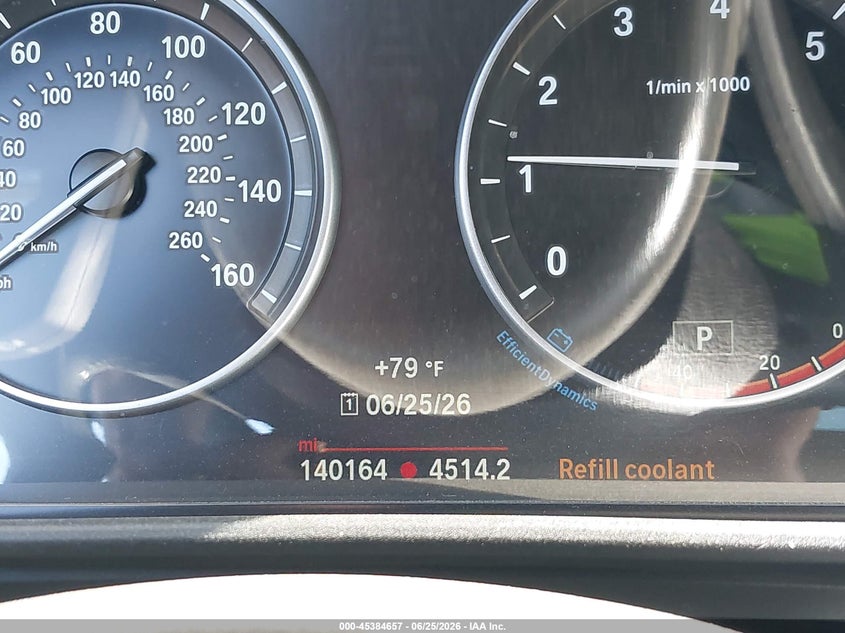 2015 BMW 5er VIN WBA5A5C56FD522167 IAAI salvage auction — LEFT REAR, Salvage Title, sold $1,950 on 2026-07-15 (photo 7)