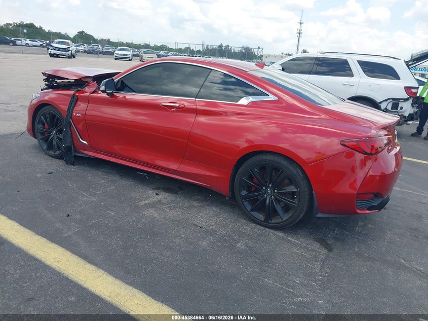 2018 Infiniti Q60 VIN JN1FV7EL2JM631093 IAAI salvage auction — FRONT END, Wait Title, sold $1,450 on 2026-09-17 (photo 3)