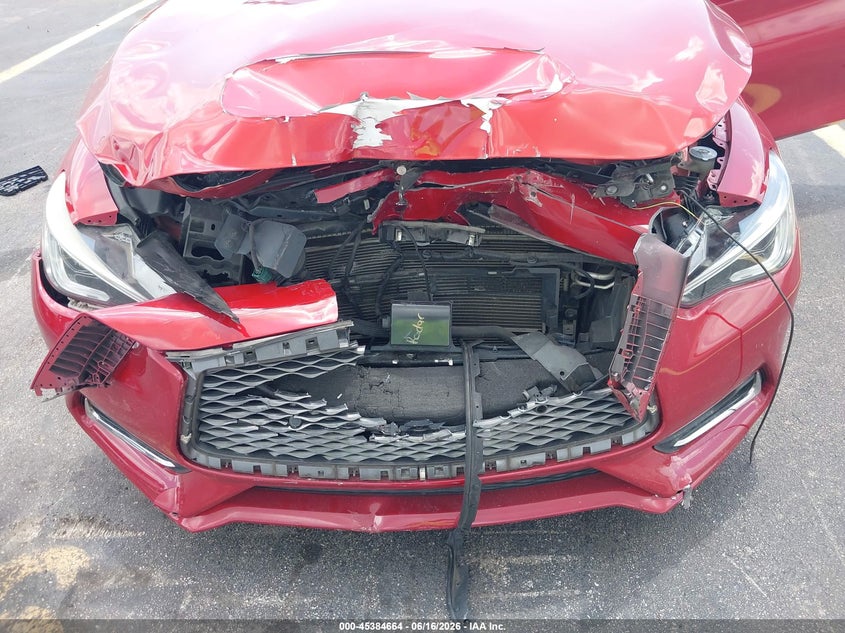 2018 Infiniti Q60 VIN JN1FV7EL2JM631093 IAAI salvage auction — FRONT END, Wait Title, sold $1,450 on 2026-09-17 (photo 6)