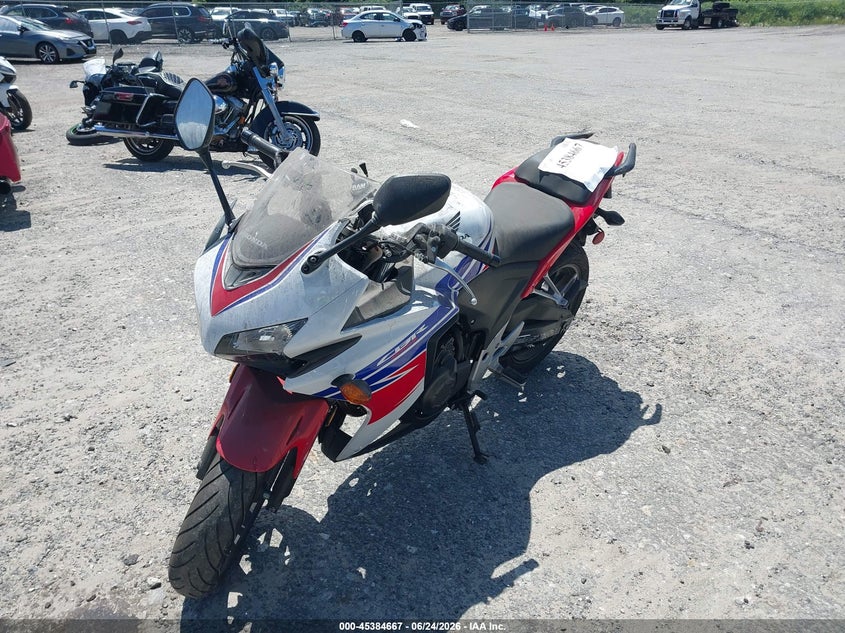 2014 Honda Cbr VIN MLHPC446XE5101775 IAAI salvage auction — FRONT & REAR, Salvage (Idaho), sold $500 on 2026-07-14 (photo 2)