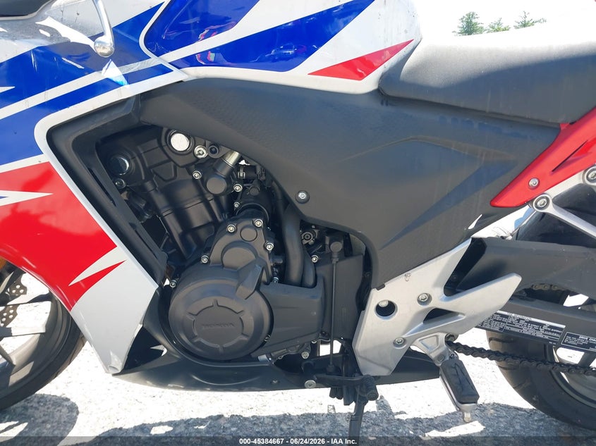 2014 Honda Cbr VIN MLHPC446XE5101775 IAAI salvage auction — FRONT & REAR, Salvage (Idaho), sold $500 on 2026-07-14 (photo 9)