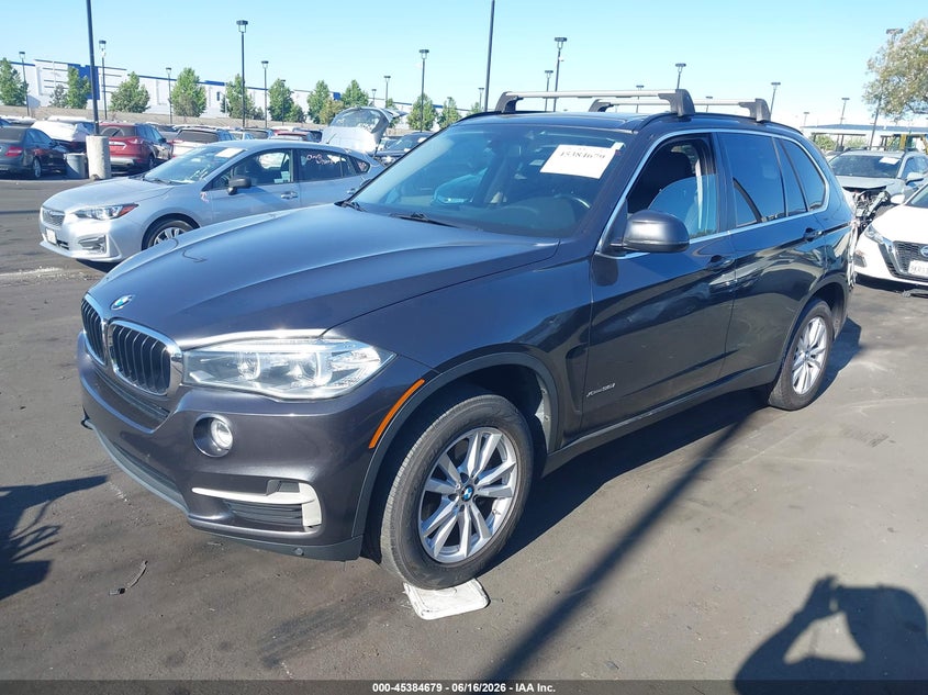 2015 BMW X5 VIN 5UXKR0C55F0P02487 IAAI salvage auction — REAR END, Salvage Certificate (California), sold $3,350 on 2026-07-10 (photo 2)