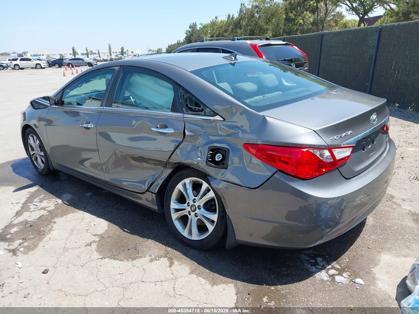 2013 Hyundai Sonata VIN 5NPEC4AC6DH716147 IAAI salvage auction — LEFT REAR, Salvage (California), sold $1,100 on 2026-07-20 (photo 3)