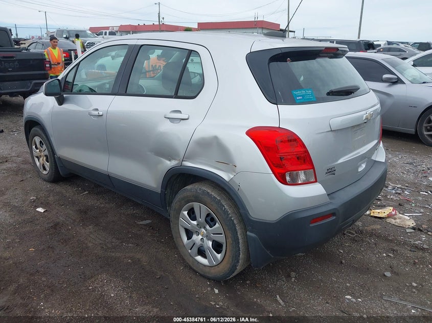 2016 Chevrolet Trax VIN KL7CJKSB9GB573527 IAAI salvage auction — NORMAL WEAR, Clear (Tennessee), sold $500 on 2026-07-16 (photo 3)