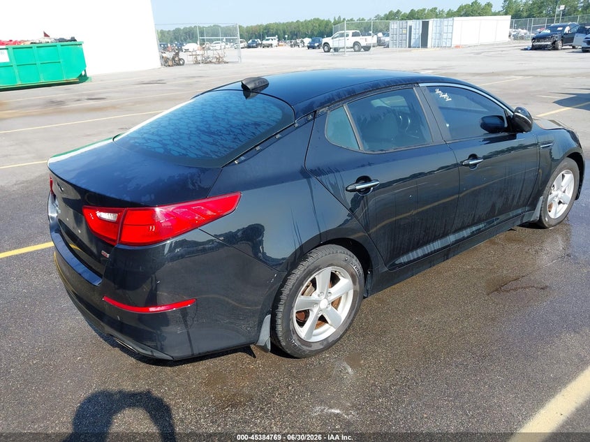 2015 Kia Optima VIN 5XXGM4A70FG463544 IAAI salvage auction — NORMAL WEAR, Repossession Paperwork (South Carolina), sold $850 on 2026-07-29 (photo 4)