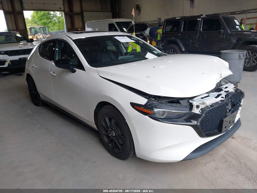 2021 Mazda VIN JM1BPBJY2M1322918 IAAI salvage auction — FRONT END, Salvage Title, sold $3,800 on 2026-07-18 (photo 1)