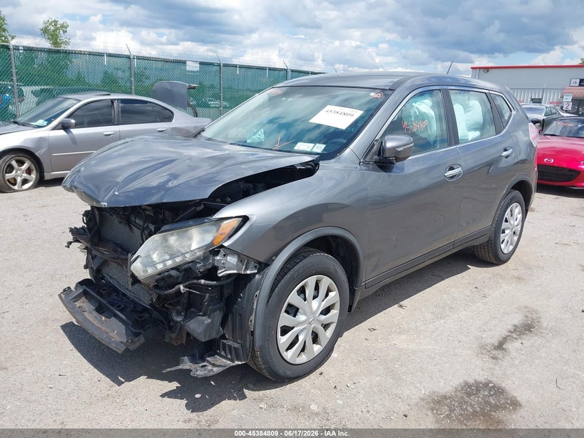 2015 Nissan Rogue VIN KNMAT2MV0FP547394 IAAI salvage auction — FRONT END, Mv-907A (New York), sold $950 on 2026-07-14 (photo 2)