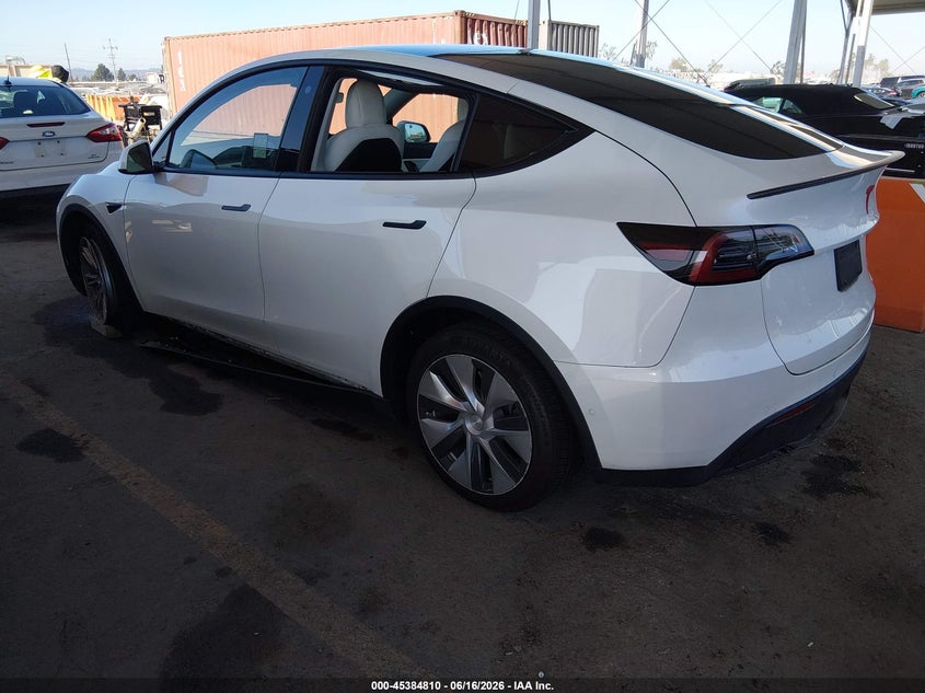 2022 Tesla Model y VIN 7SAYGDEE0NF438846 IAAI salvage auction — RIGHT FRONT, Salvage (California), sold $12,100 on 2026-07-13 (photo 3)