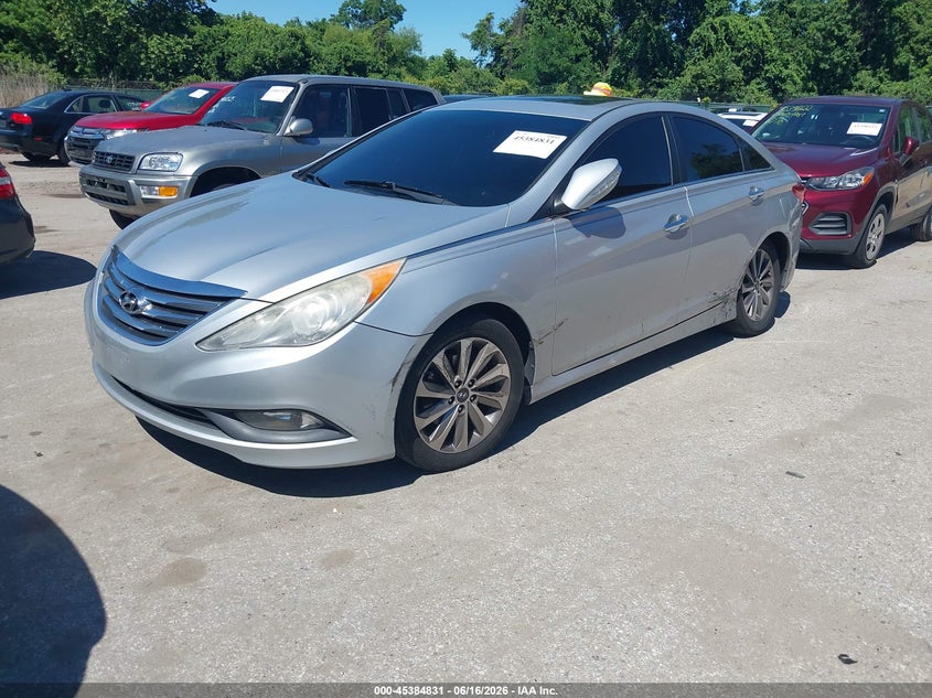 2014 Hyundai Sonata VIN 5NPEC4AB7EH868043 IAAI salvage auction — REAR END, Salvage - Greater Than 75% (Maryland), sold $1,225 on 2026-07-09 (photo 2)