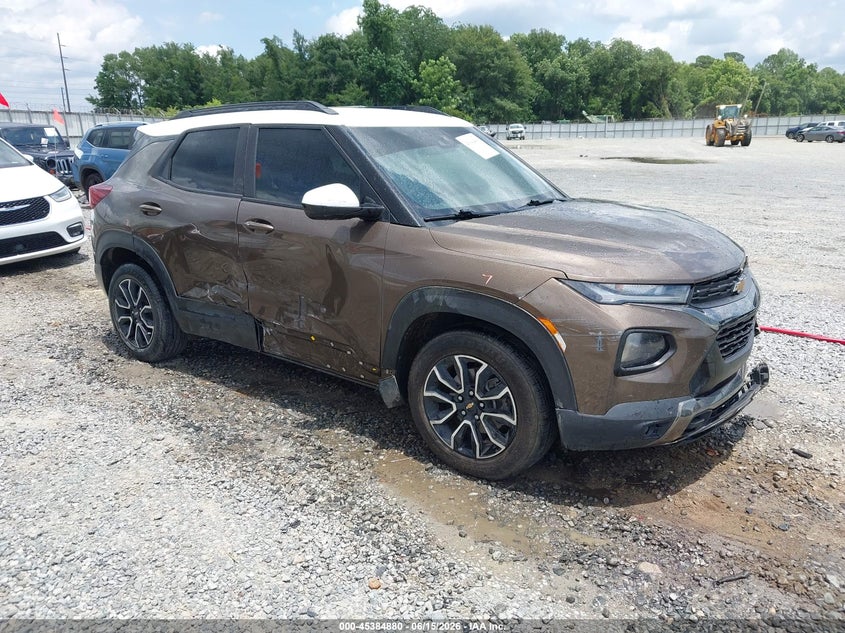 2022 Chevrolet Trailblazer VIN KL79MVSL7NB067896 IAAI salvage auction — LEFT FRONT, Salvage Title, sold $25 on 2026-07-31 (photo 1)
