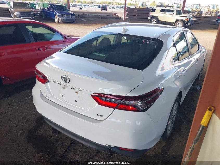 2021 Toyota Camry VIN 4T1C11AK1MU472492 IAAI salvage auction — FRONT END, Salvage (Arizona), sold $5,450 on 2026-07-12 (photo 4)