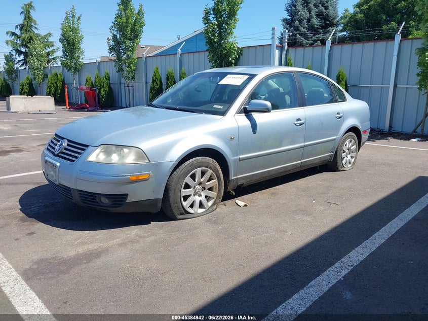 2003 Volkswagen Passat VIN WVWPD63B23P250354 IAAI salvage auction — NORMAL WEAR, Clear (Oregon), sold $200 on 2026-07-14 (photo 2)