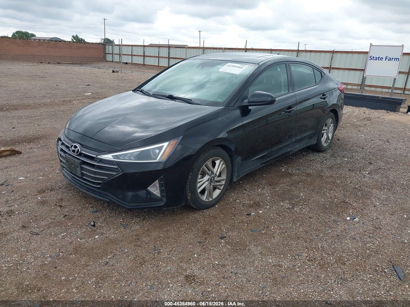 2019 Hyundai Elantra VIN 5NPD84LF7KH429742 IAAI salvage auction — HAIL, Original (Texas), sold $3,050 on 2026-07-26 (photo 2)