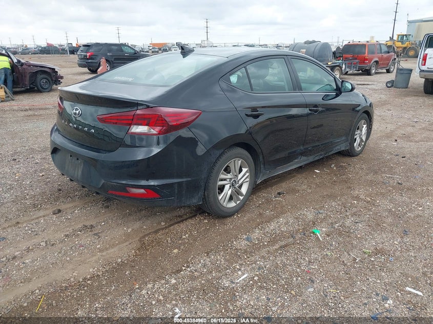 2019 Hyundai Elantra VIN 5NPD84LF7KH429742 IAAI salvage auction — HAIL, Original (Texas), sold $3,050 on 2026-07-26 (photo 4)