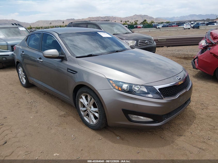 2013 Kia Optima VIN 5XXGM4A73DG162697 IAAI salvage auction — NORMAL WEAR, Clear-Dealer Only (Arizona), sold $900 on 2026-07-14 (photo 1)