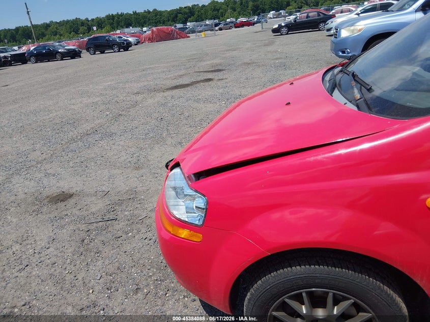2004 Chevrolet Aveo VIN KL1TJ62694B277892 IAAI salvage auction — FRONT END, Salvage - Greater Than 75% (Maryland), sold $225 on 2026-07-13 (photo 6)
