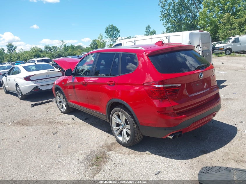 2016 BMW X3 VIN 5UXWX9C5XG0D77917 IAAI salvage auction — FRONT END, Salvage (Ohio), sold $850 on 2026-07-28 (photo 3)