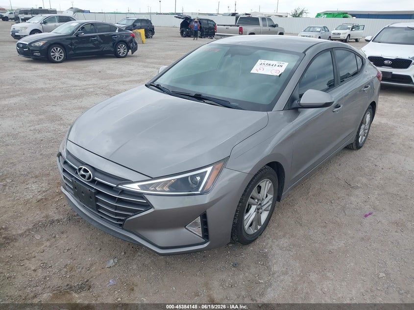 2020 Hyundai Elantra VIN KMHD84LF7LU978411 IAAI salvage auction — HAIL, Original (Texas), sold $6,600 on 2026-07-29 (photo 2)
