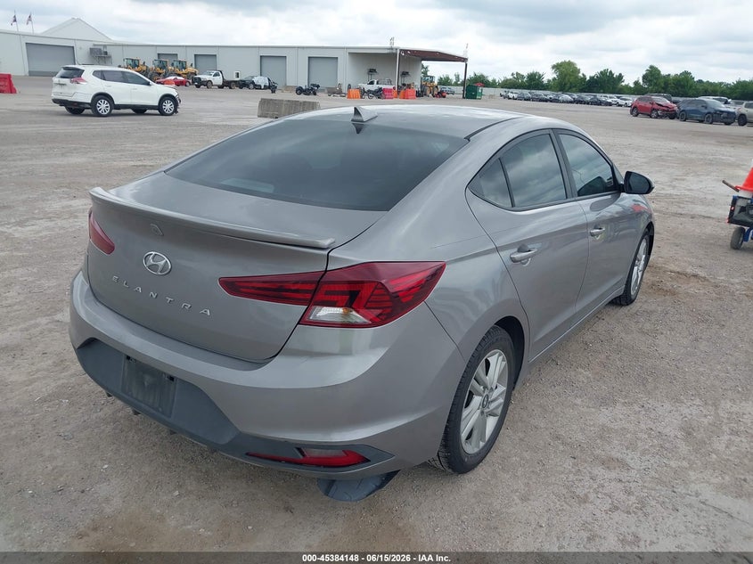 2020 Hyundai Elantra VIN KMHD84LF7LU978411 IAAI salvage auction — HAIL, Original (Texas), sold $6,600 on 2026-07-29 (photo 4)