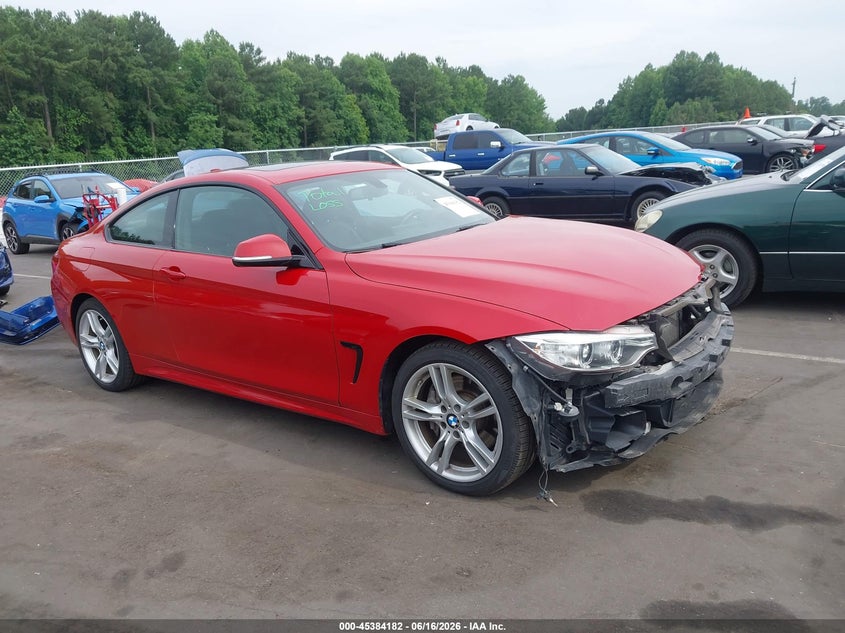 2017 BMW 4er VIN WBA4P3C39HK528766 IAAI salvage auction — LEFT SIDE, Salvage Title, sold $2,600 on 2026-07-29 (photo 1)