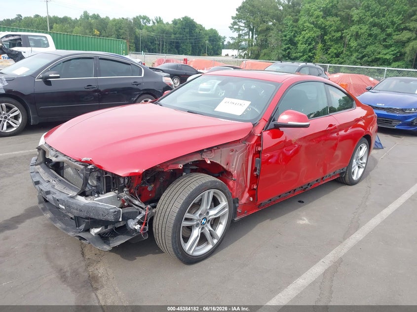 2017 BMW 4er VIN WBA4P3C39HK528766 IAAI salvage auction — LEFT SIDE, Salvage Title, sold $2,600 on 2026-07-29 (photo 2)