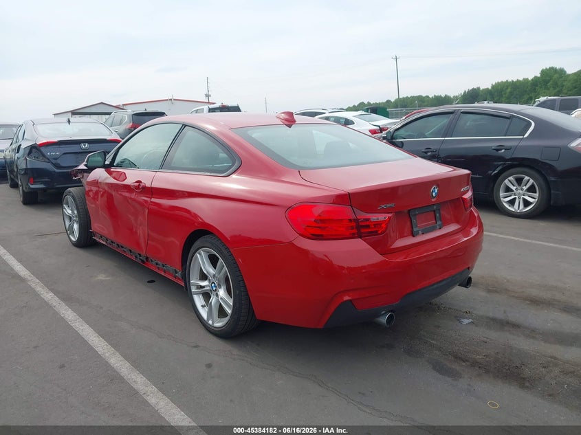 2017 BMW 4er VIN WBA4P3C39HK528766 IAAI salvage auction — LEFT SIDE, Salvage Title, sold $2,600 on 2026-07-29 (photo 3)