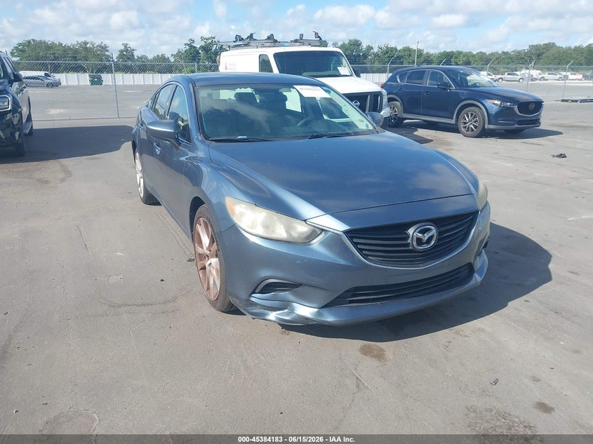 2014 Mazda 6 VIN JM1GJ1V69E1154626 IAAI salvage auction — REAR END, Rebuildable (Florida), sold $1,900 on 2026-07-13 (photo 1)