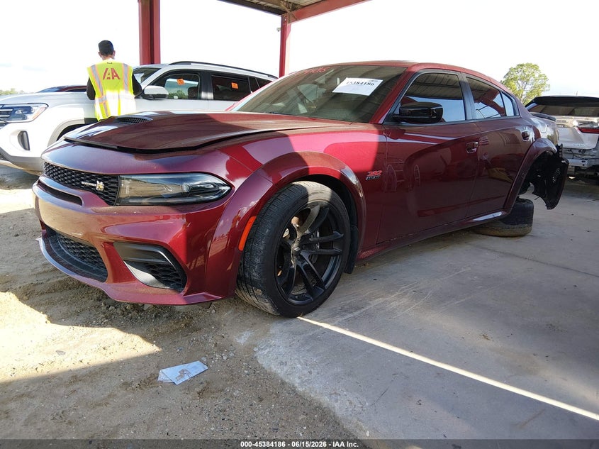 2023 Dodge Charger VIN 2C3CDXGJ8PH686761 IAAI salvage auction — REAR END, Salvage Title, sold $20,600 on 2026-10-08 (photo 2)