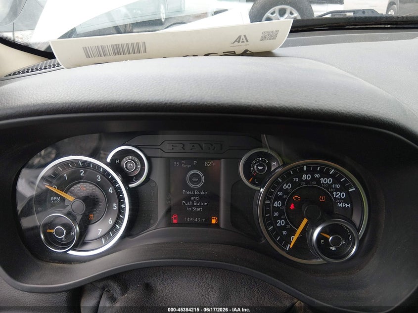 2019 Ram 1500 VIN 1C6RRFCG2KN678304 IAAI salvage auction — ENGINE DAMAGE, Clear (South Carolina), sold $6,500 on 2026-08-01 (photo 7)
