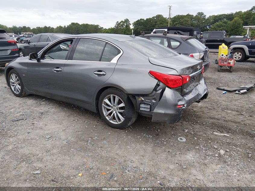 2016 Infiniti Q50 VIN JN1EV7AP5GM301672 IAAI salvage auction — REAR END, Salvage (Idaho), sold $3,450 on 2026-07-14 (photo 3)