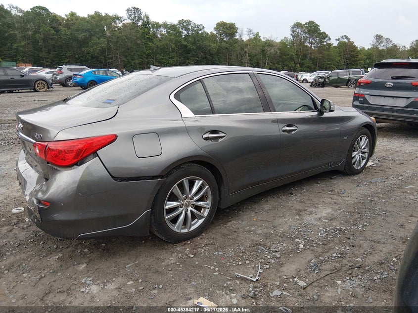 2016 Infiniti Q50 VIN JN1EV7AP5GM301672 IAAI salvage auction — REAR END, Salvage (Idaho), sold $3,450 on 2026-07-14 (photo 4)