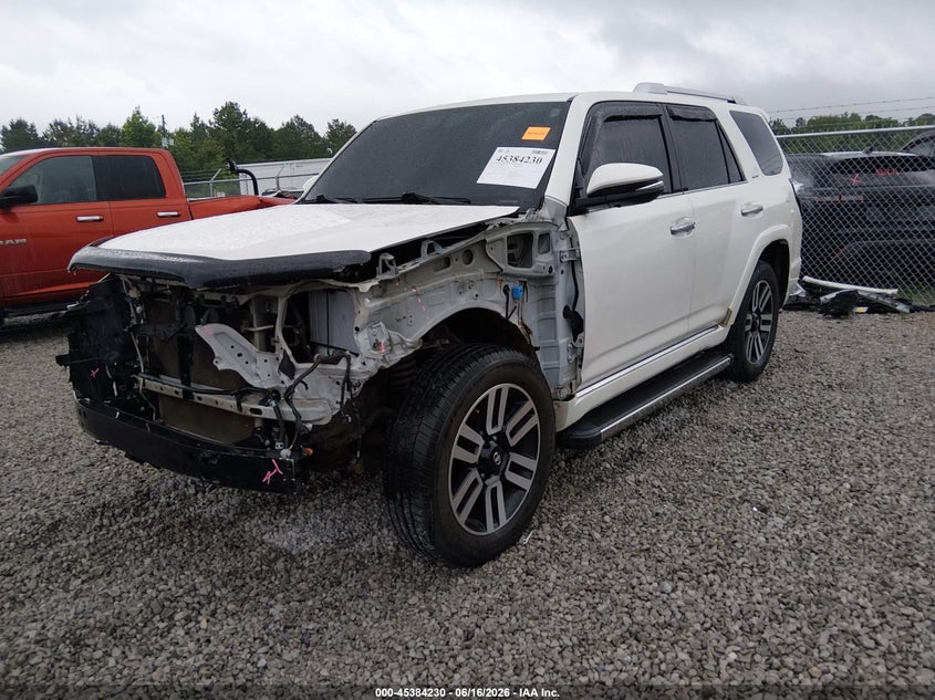 2018 Toyota 4runner VIN JTEBU5JRXJ5521069 IAAI salvage auction — FRONT END, Salvage (Alabama), sold $19,600 on 2026-07-25 (photo 2)