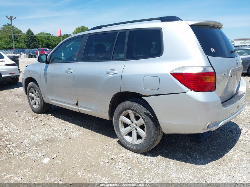 2008 Toyota Highlander VIN JTEDS41A682041092 IAAI salvage auction — UNKNOWN, Salvage (Illinois), sold $1,300 on 2026-07-28 (photo 3)
